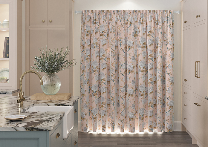 Bouquet Velvet, Soft Apricot - Made to Measure Curtain - Image 7